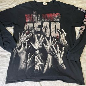 The Walking Dead AOP Long Sleeve T Shirt Size Medium